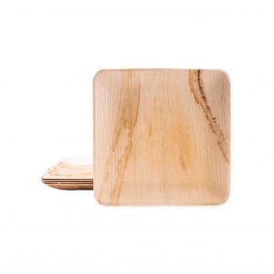 Assiette jetable en bois
