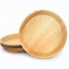 Assiettes jetables rondes en palmier