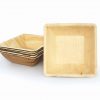 25 Bols Carrés Vaisselle jetable biodégradable