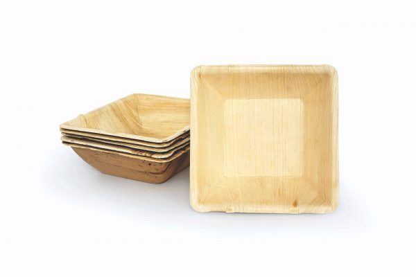 25 Bols Carrés Vaisselle jetable biodégradable